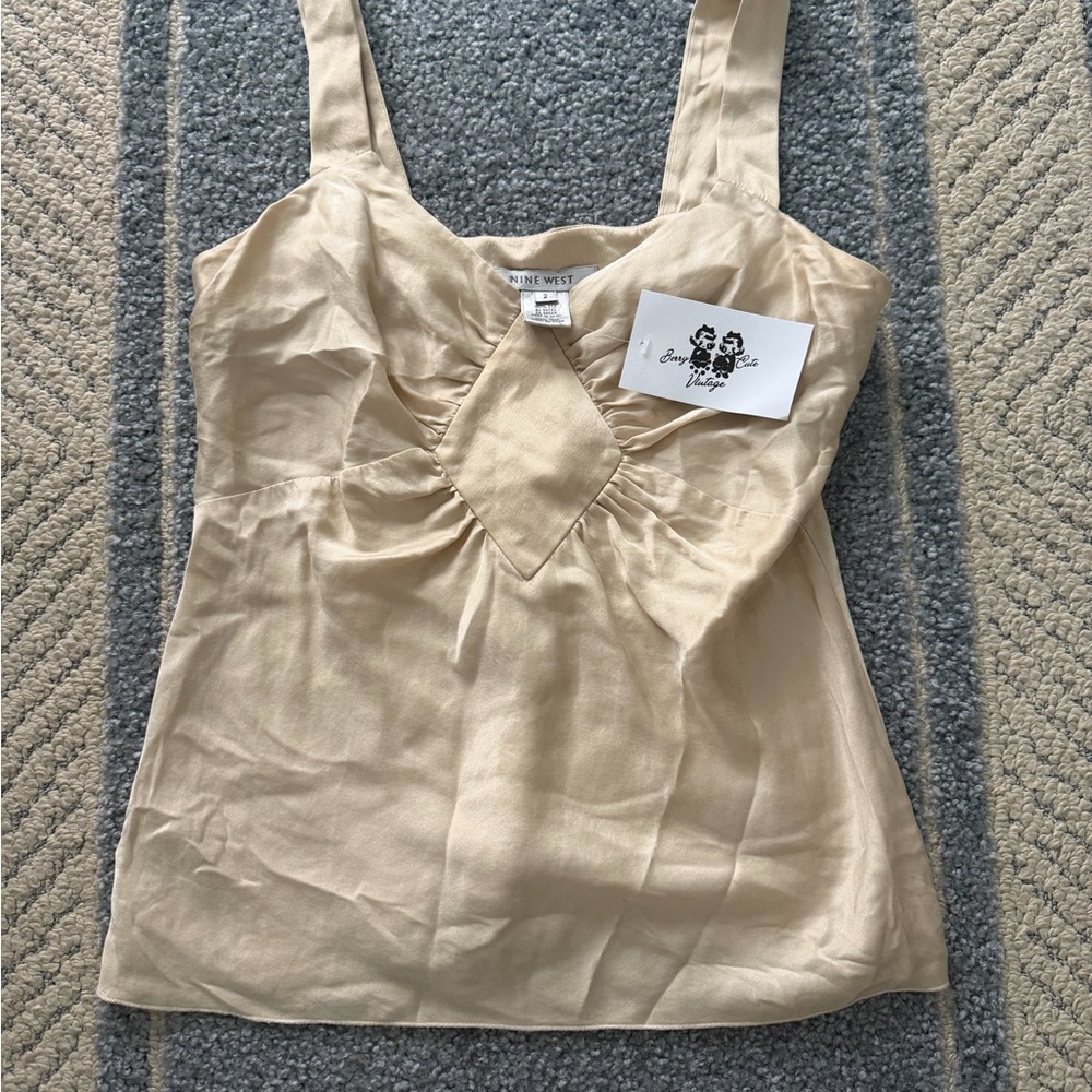 Nine West 100% Silk Tank Blouse